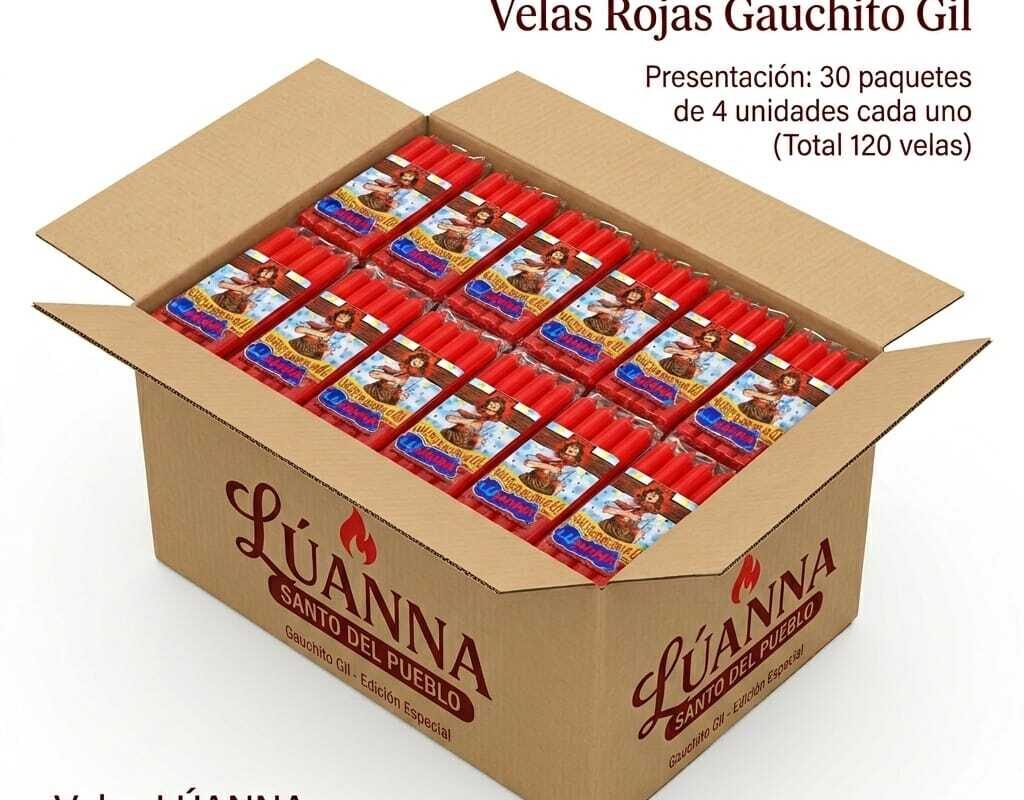 Caja Gauchito Gil 30 Paquetes x 4 Unidades c/u